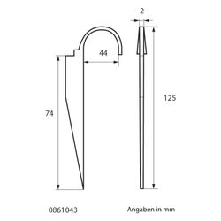 Walraven Rohrhaken, 44mm 1 1/4'', 1-teilig für Stahlrohre, elektrolytisch verzinkt... WALRAVEN-0861043 8712993348374 (Abb. 1)