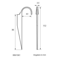 Walraven Rohrhaken, 63mm 2'', 1-teilig für Stahlrohre, elektrolytisch verzinkt... WALRAVEN-0861061 8712993348398 (Abb. 1)