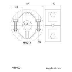 Walraven Bisofix Kälteschelle 88, Gewinde M8 M10 1/2", -50 bis 105 Grad C, für Rohrdu... WALRAVEN-0880021 8712993062850 (Abb. 1)