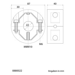 Walraven Bisofix Kälteschelle 88, Gewinde M8 M10 1/2", -50 bis 105 Grad C, für Rohrdu... WALRAVEN-0880022 8712993069125 (Abb. 1)