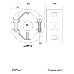 Walraven Bisofix Kälteschelle 88, Gewinde M8 M10 1/2", -50 bis 105 Grad C, für Rohrdu... WALRAVEN-0880035 8712993069163 (Abb. 1)