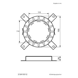 Walraven Pacifyre Brandschutzmanschette AWM II 110mm, für un-/gedämmte brennbare R... WALRAVEN-2134110112 8712993598458 (Abb. 1)