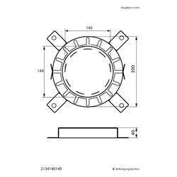 Walraven Pacifyre Brandschutzmanschette AWM II 140mm, für un-/gedämmte brennbare R... WALRAVEN-2134140140 8712993598496 (Abb. 1)