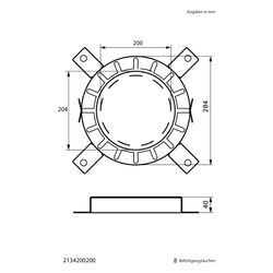 Walraven Pacifyre Brandschutzmanschette AWM II 200mm, für un-/gedämmte brennbare R... WALRAVEN-2134200200 8712993598557 (Abb. 1)