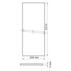 Walraven Pacifyre Brandschutz-Strip MLAR, 250x3mm Länge 2,5m für Rohre und Kabel... WALRAVEN-2136250025 8712993809066 (Abb. 1)