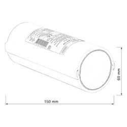 Walraven Pacifyre Brandschutzröhre Cable Tube 150x60mm, Grau... WALRAVEN-2137915060 8719942099240 (Abb. 1)