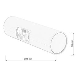 Walraven Pacifyre Brandschutzröhre Cable Tube 300x90mm, Grau... WALRAVEN-2137930090 8719942099264 (Abb. 1)