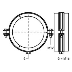 Walraven Bisofix Kälteschelle E19, Gewinde M16, -45 bis 105 Grad C, für Rohrdurchmess... WALRAVEN-2211219 8712993723157 (Abb. 1)