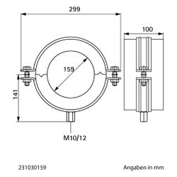 Walraven Bisofix Kälteschelle MW, Gewinde M10/M12 Dämmschichtdicke 30mm, für Rohrdu... WALRAVEN-231030159 8719942988964 (Abb. 1)