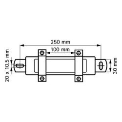 Walraven Fixpunktsatz dB-FiX 80, für Durchmesser 47-52mm Schallschutz DIN 4109, Stahl... WALRAVEN-2622040 8712993301232 (Abb. 1)