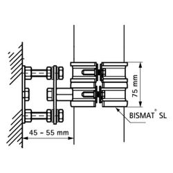 Walraven Bismat Stützbefestigung 1000, für Fallrohr DN 80 89mm, EPDM, Stahl elektroly... WALRAVEN-3363090 8712993835928 (Abb. 1)