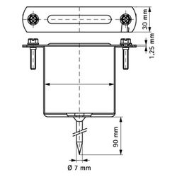 Walraven Regenrohrschelle 400 viereckig, für 100mm Rohre, mit Sicherheitsschnellversc... WALRAVEN-4031100 8712993271498 (Abb. 1)