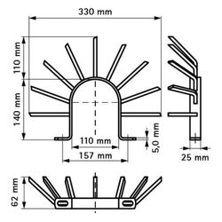 Walraven Anti-Kletter-Schelle d. 110mm, Kletterschutz für Regenrohr 80-100mm, feuerve... WALRAVEN-4191810 8712993272686 (Abb. 1)