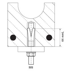 Walraven Hohldeckenanker WHC, M8x44mm für Spannbeton-Hohldeckenplatten, elektrolytisc... WALRAVEN-6096408 8719942032155 (Abb. 1)
