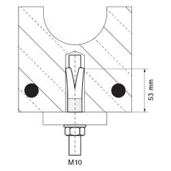 Walraven Hohldeckenanker WHC, M10x53mm für Spannbeton-Hohldeckenplatten, elektrolytis... WALRAVEN-6096410 8719942032186 (Abb. 1)
