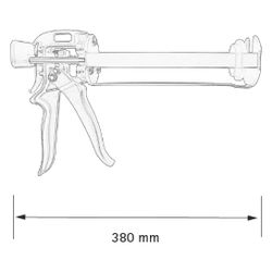 Walraven Kartuschenpistole WIS DG, für 300ml Kartusche, Metall... WALRAVEN-6099986 8712993160181 (Abb. 1)