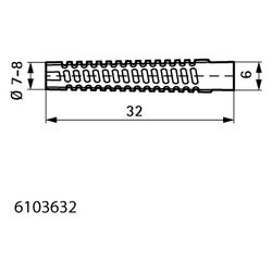 Walraven Metallspreizdübel 6x32mm passiviert BS-geprüft, elektrolytisch verzinkt, Gel... WALRAVEN-6103632 8712993311132 (Abb. 1)
