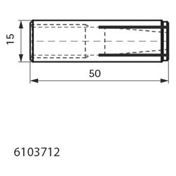 Walraven Einschlaganker WDI1, M12x50mm un-/gerissener Beton, Edelstahl... WALRAVEN-6103712 8712993999286 (Abb. 1)