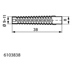 Walraven Metallspreizdübel 8x38mm passiviert BS-geprüft, elektrolytisch verzinkt, Gel... WALRAVEN-6103838 8712993007059 (Abb. 1)