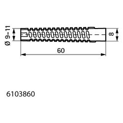 Walraven Metallspreizdübel 8x60mm passiviert BS-geprüft, elektrolytisch verzinkt, Gel... WALRAVEN-6103860 8712993007080 (Abb. 1)