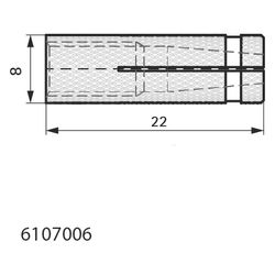 Walraven Messingdübel WBA M6x22mm korrosionsgeschützt... WALRAVEN-6107006 8712993293865 (Abb. 1)
