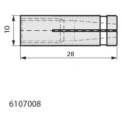 Walraven Messingdübel WBA M8x28mm korrosionsgeschützt... WALRAVEN-6107008 8712993293872 (Abb. 1)