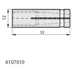 Walraven Messingdübel WBA M10x32mm korrosionsgeschützt... WALRAVEN-6107010 8712993282678 (Abb. 1)