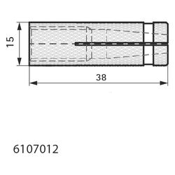 Walraven Messingdübel WBA M12x38mm korrosionsgeschützt... WALRAVEN-6107012 8712993326891 (Abb. 1)