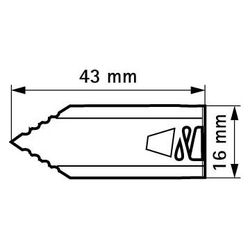 Walraven Einschlagdübel XL, 16x43mm für doppelten Gipskarton, ohne Schrauben, elektro... WALRAVEN-6114053 8712993621323 (Abb. 1)