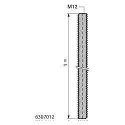 Walraven Gewindestange DIN 976-1, Länge 1m Gewinde M12, V2A... WALRAVEN-6307012 8712993090020 (Abb. 1)