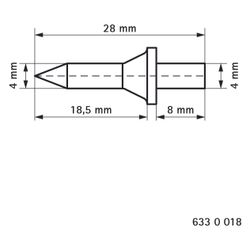 Walraven Einschlagdübel ohne Bohren für Walraven Befestigungsschellen, gehärteter Sta... WALRAVEN-6330018 8712993330942 (Abb. 1)