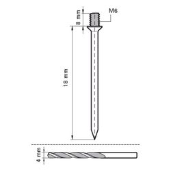 Walraven Einschlagdübel M6x18mm, gehärteter Stahl elektrolytisch verzinkt... WALRAVEN-6333618 8712993294046 (Abb. 1)