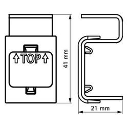 Walraven Gewindestangenverbinder M8, 21x24x41mm, sendzimirverzinkt... WALRAVEN-6455008 8712993952793 (Abb. 1)