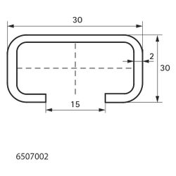 Walraven RapidRail Montageschiene C-Profil, 30x30mm Länge 2m, Edelstahl V4A... WALRAVEN-6507002 8712993283538 (Abb. 1)