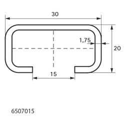 Walraven RapidRail Montageschiene C-Profil, 30x20mm Länge 2m, Edelstahl V4A... WALRAVEN-6507015 8712993597772 (Abb. 1)