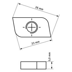 Walraven RapidRail Schiebemutter M10, für RapidRail-Schienen, Edelstahl V4A... WALRAVEN-6511010 8712993283583 (Abb. 1)