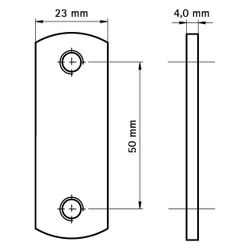 Walraven Doppelschiebemutter M8, für RapidRail Schienen, Stahl elektrolytisch verzink... WALRAVEN-6513208 8712993283613 (Abb. 1)