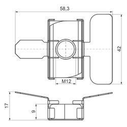 Walraven Maxx Flügelmutter M12, Stahl 1.0332, Edelstahl, 651867112... WALRAVEN-651867112 8719942088619 (Abb. 1)
