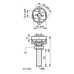 Walraven RapidRail Hammerfix, M8x40mm, für RapidRail-Schienen, Edelstahl V4A... WALRAVEN-6527084 8712993491070 (Abb. 1)