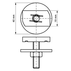 Walraven Strut Hammerkopfbefestigung M10x50mm, Edelstahl V4A... WALRAVEN-6527744 8712993535064 (Abb. 1)