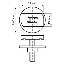 Walraven Strut Hammerkopfbefestigung M8x40mm, elektrolytisch verzinkt... WALRAVEN-6527934 8712993096671 (Abb. 1)