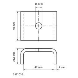 Walraven Strut Unterlegscheibe U, 40x50x21,5mm Innendurchmesser 17mm, brandgeprüft, 1... WALRAVEN-6571016 8712993571079 (Abb. 1)