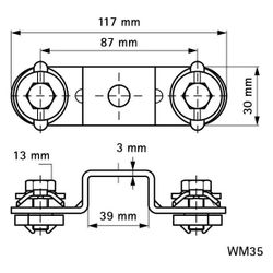 Walraven RapidRail Kreuzverbinder 30x117x42mm für 38x40mm, elektrolytisch verzinkt... WALRAVEN-6584156 8712993892938 (Abb. 1)