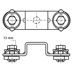 Walraven RapidRail Kreuzverbinder 30x110x20mm für 27x18mm, elektrolytisch verzinkt... WALRAVEN-6584150 8712993314294 (Abb. 1)