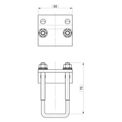 Walraven RapidRail Trägerklammer M6, elektrolytisch verzinkt... WALRAVEN-6585011 8712993284306 (Abb. 1)