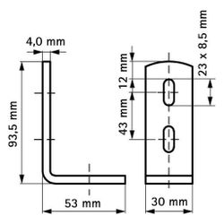 Walraven Schienenverbinder 90 Grad, für RapidRail, Edelstahl V4A... WALRAVEN-6587090 8712993284399 (Abb. 1)