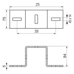 Walraven Maxx Kreuzverbinder CC80, 275x75x84mm für Maxx-Profil 80, feuerverzinkt... WALRAVEN-6589118 8719942063661 (Abb. 1)