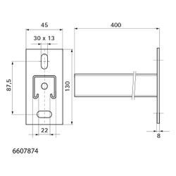 Walraven RapidStrut Wandkonsole 41x41, Länge 400mm, Edelstahl V4A... WALRAVEN-6607874 8712993568604 (Abb. 1)