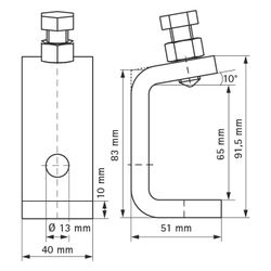 Walraven Strut Trägerklammer Typ C, M12 für Profil 41x41/21D, elektrolytisch verzink... WALRAVEN-66583736 8712993189311 (Abb. 1)