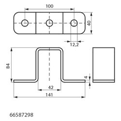 Walraven Strut Kreuzverbinder, für RapidStrut Schienen 41x82mm, Edelstahl 1.4404... WALRAVEN-66587298 8719942028615 (Abb. 1)